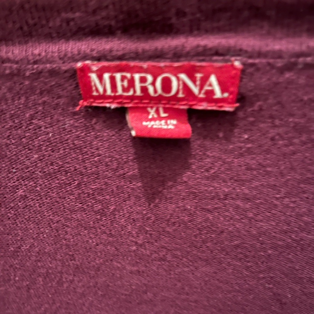 Merona - plum cardigan XL - Picture 3 of 3